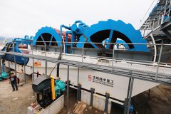 輪斗式洗石機清洗石粉怎